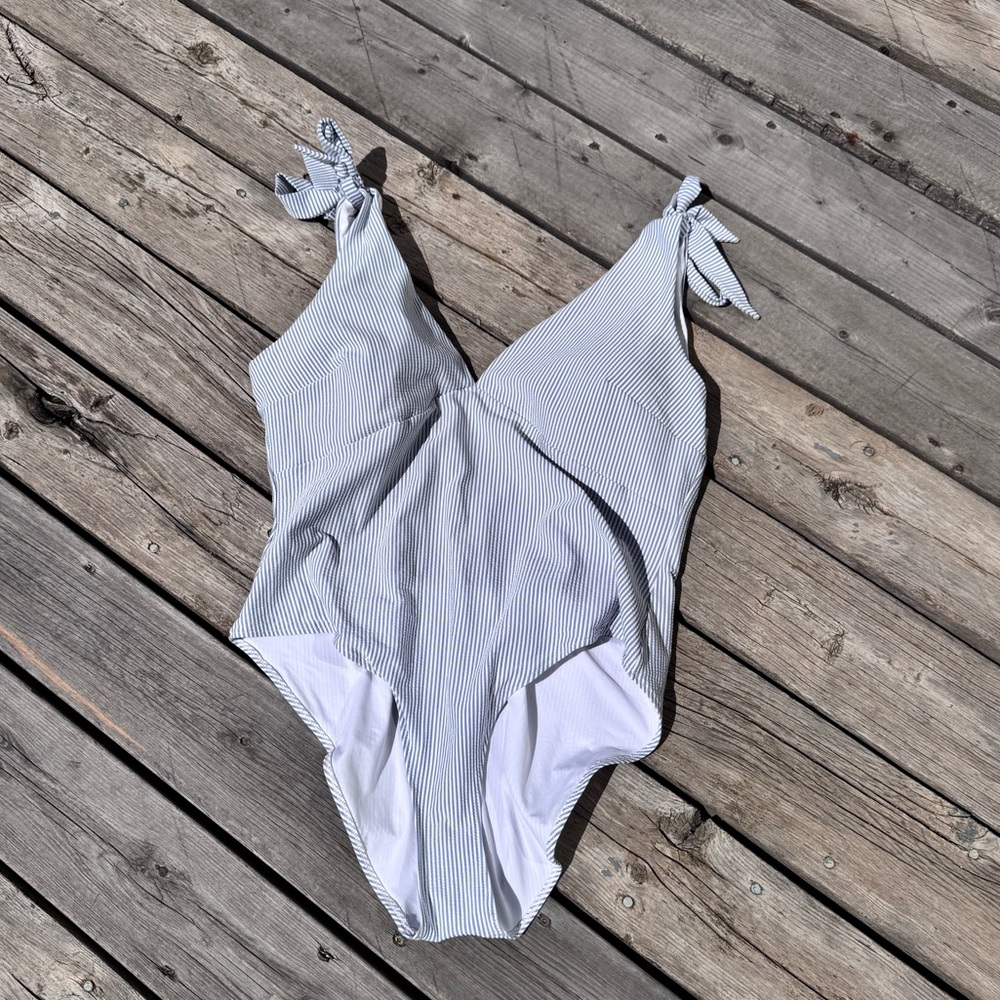 Blue & White Striped H&M One Piece